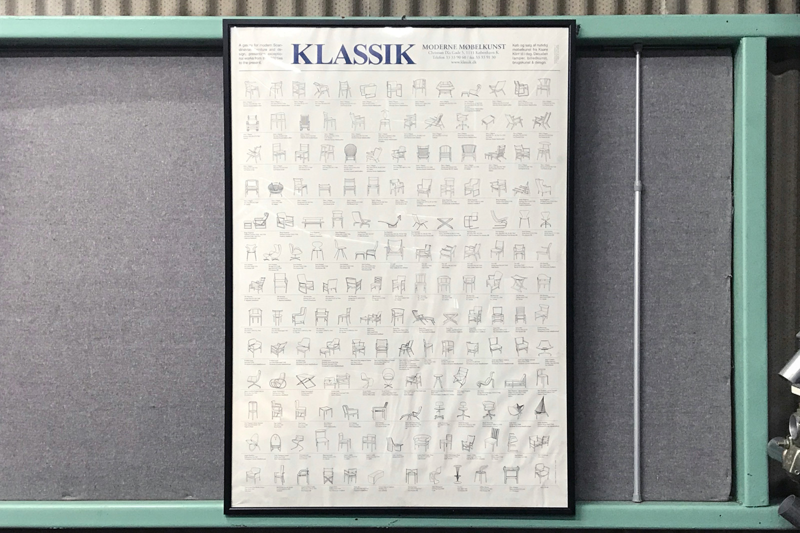 デンマーク 北欧 名作椅子のポスター 「KLASSIKオリジナル」 | ibukiya