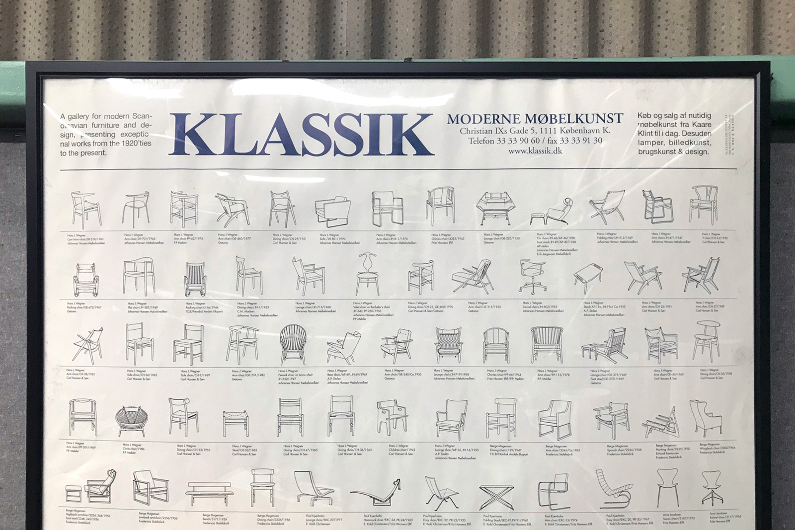 デンマーク 北欧 名作椅子のポスター Klassikオリジナル Ibukiya ブログ
